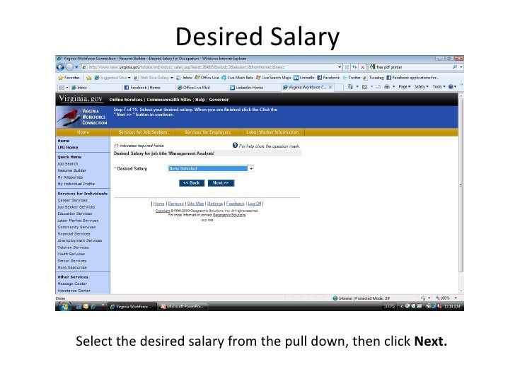 what to write on application for salary desired