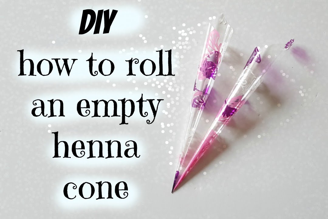 how to make a henna applicator cone
