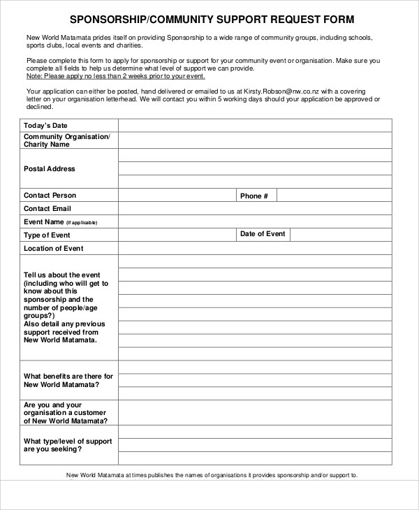 kmart community request application form