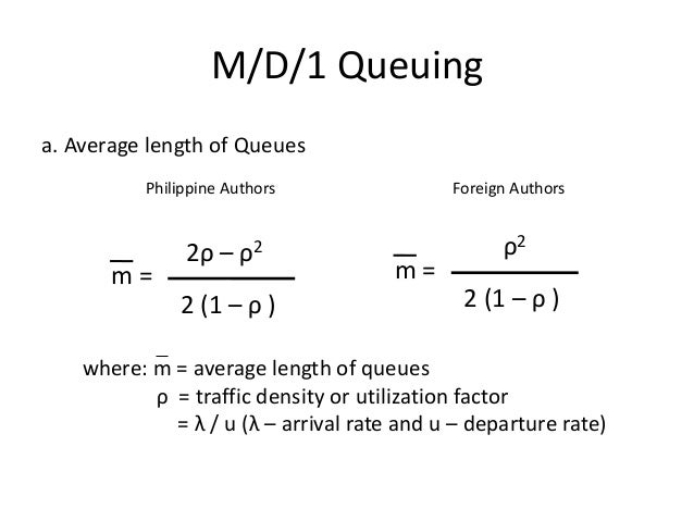 application of queuing theory in traffic