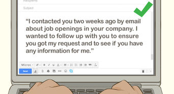 how to ask for a job application via email