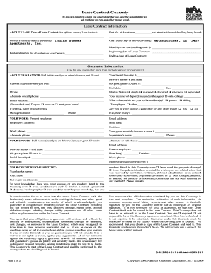 apartment owners association rental application