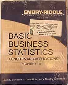 basic business statistics concepts and applications