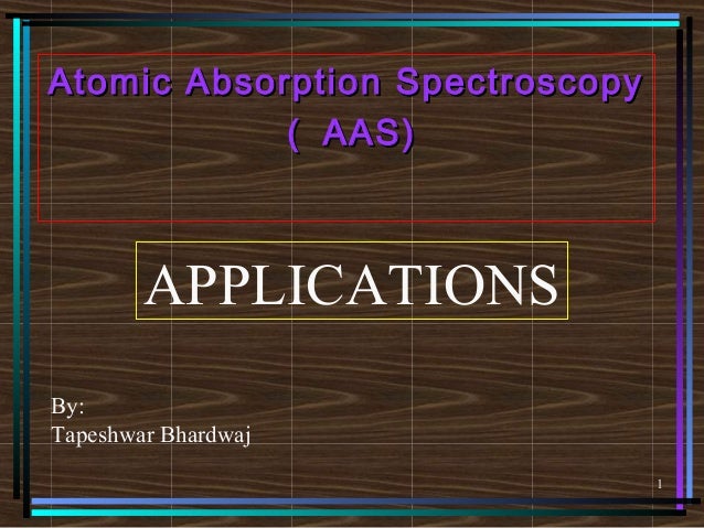 uses of atomic absorption spectroscopy applications