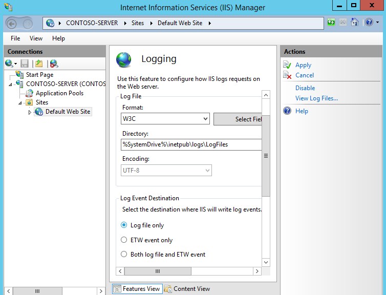 windows 7 application log file location