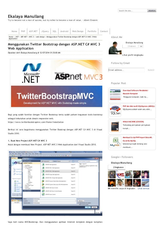 asp net mvc 3 web application