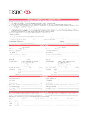 hsbc home loan application form