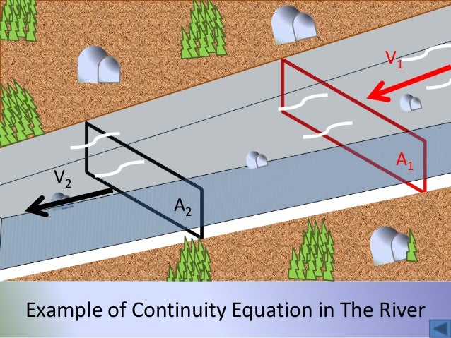 application of continuity equation in real life