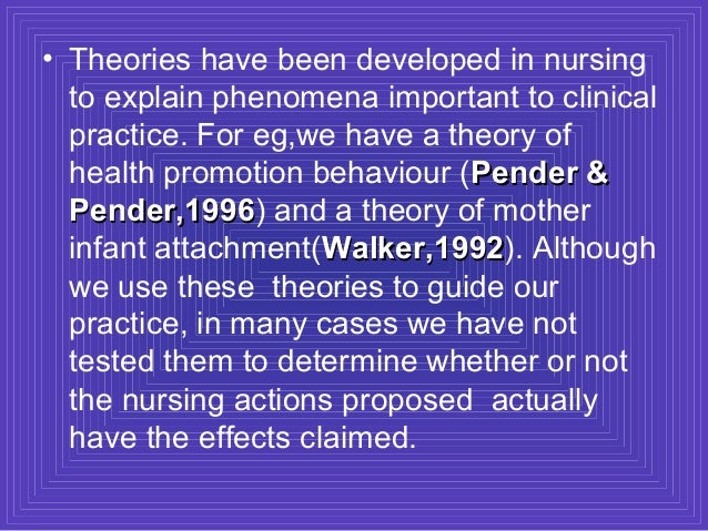 application of nursing theory in clinical practice