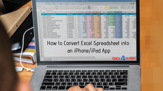 convert excel sheet to web application