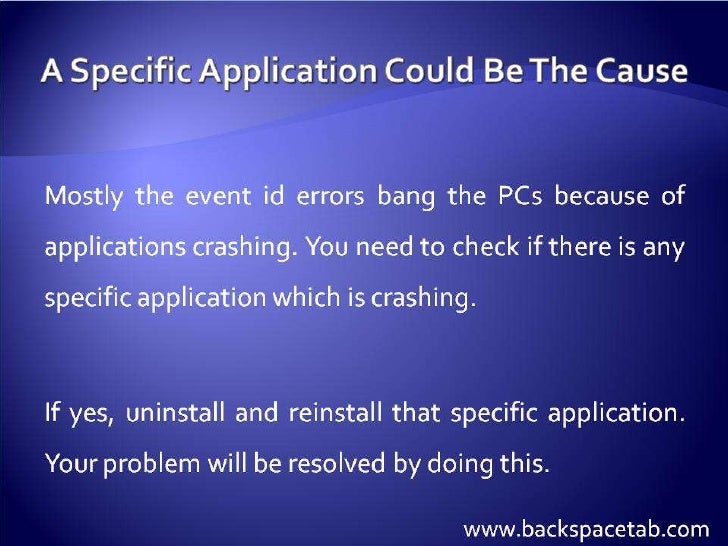 event id 100 application error