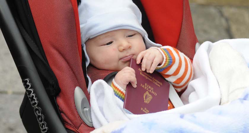 irish passport application witness stamp