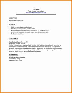 sample application letter for employment in a bank