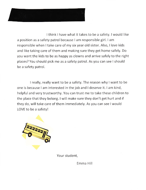school captain application letter example