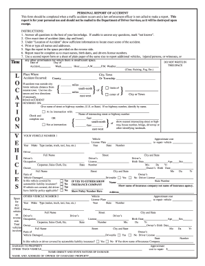 vehicle accident information application form